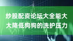 炒股配资论坛大全能大大降低狗狗的洗护压力
