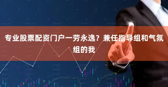 专业股票配资门户一劳永逸？兼任指导组和气氛组的我